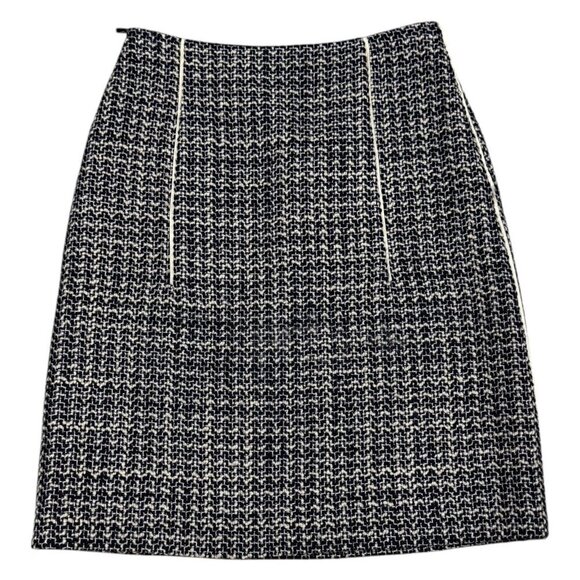 🇮🇹 PRADA Black and White Tweed Skirt - Picture 1 of 6